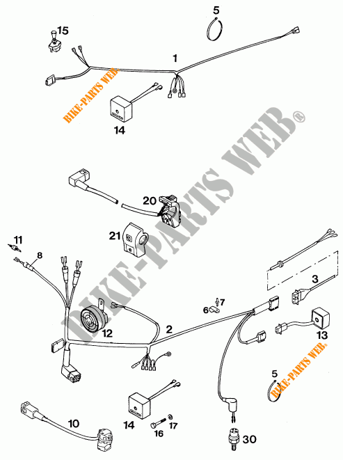 WIRING HARNESS for KTM 300 MXC 1994