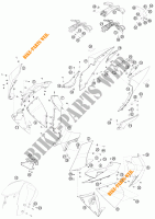 PLASTICS for KTM 1190 RC8 WHITE 2008