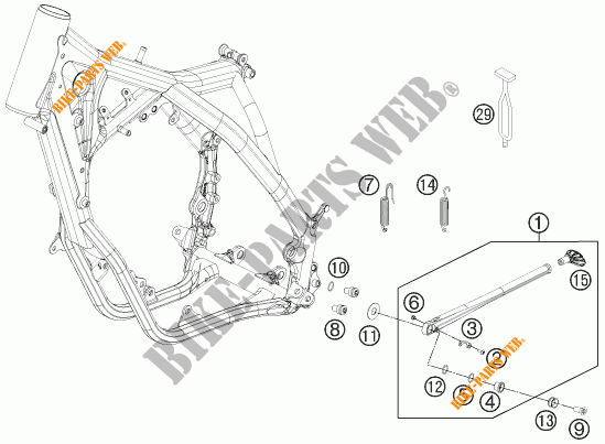 SIDE / MAIN STAND for KTM 150 XC 2013