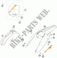 PLASTICS for KTM 150 XC 2010