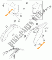 PLASTICS for KTM 250 XCF-W SIX DAYS 2011