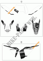 STICKERS for KTM 250 XCF-W SIX DAYS 2011