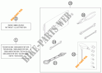 TOOL KIT / MANUALS / OPTIONS for KTM 250 XCF-W 2013
