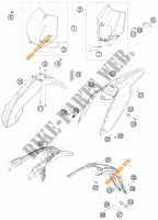 PLASTICS for KTM 250 XCF-W 2010