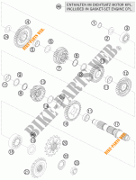 GEARBOX COUNTERSHAFT for KTM 1190 RC8 ORANGE 2008