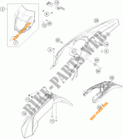 PLASTICS for KTM 450 XC-W 2016