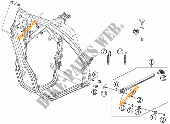 SIDE / MAIN STAND for KTM 450 XC-W 2014