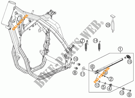 SIDE / MAIN STAND for KTM 450 XC-W 2013