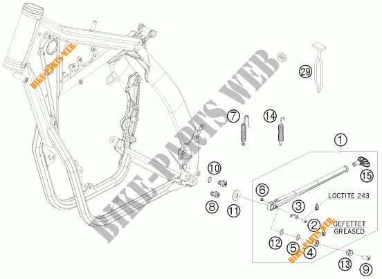 SIDE / MAIN STAND for KTM 450 XC-W 2009
