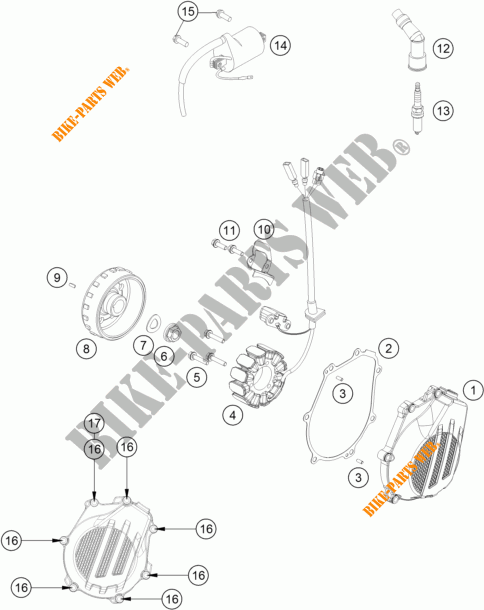 IGNITION SYSTEM for KTM 450 XC-F 2018