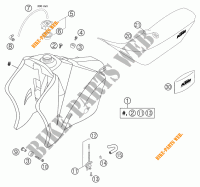 TANK / SEAT for KTM 450 MXC-G RACING 2004