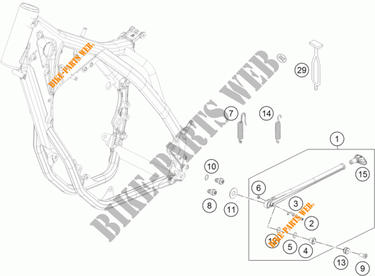 SIDE / MAIN STAND for KTM 350 XCF-W 2015