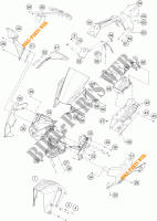 PLASTICS for KTM RC 390 CUP USA 2016