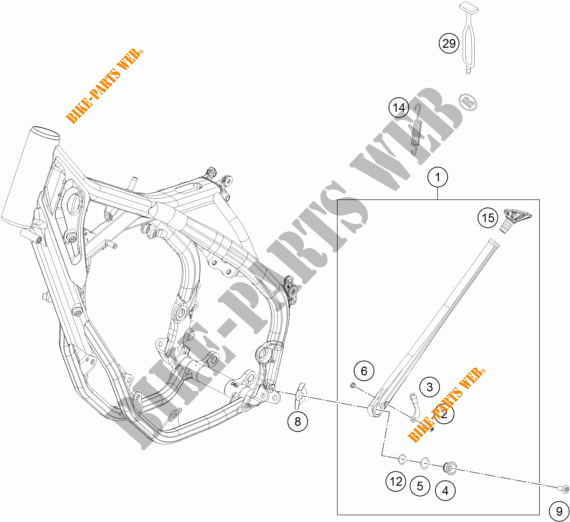 SIDE / MAIN STAND for KTM 250 XC 2018