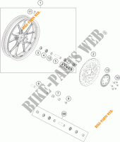 FRONT WHEEL for KTM RC 390 CUP USA 2015