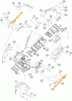 PLASTICS for KTM RC 390 CUP USA 2015