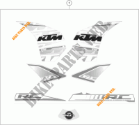 STICKERS for KTM RC 390 CUP USA 2015