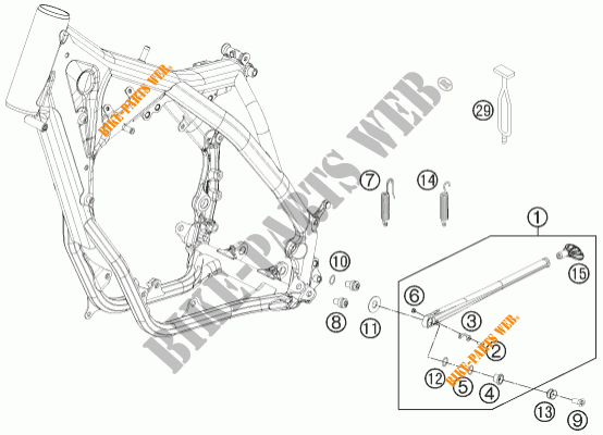 SIDE / MAIN STAND for KTM 250 XC 2014
