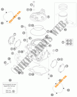 CYLINDER / HEAD for KTM 250 XC 2013