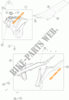 TANK / SEAT for KTM 250 XC-W TPI 2018
