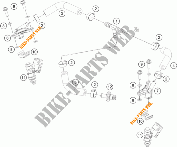 FUEL INJECTOR for KTM 250 XC-W TPI 2018