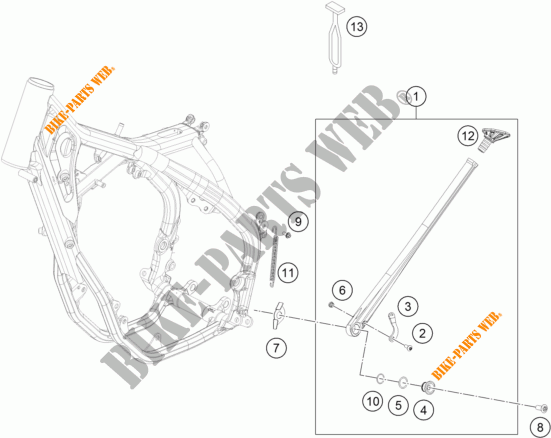SIDE / MAIN STAND for KTM 250 XC-W TPI 2018
