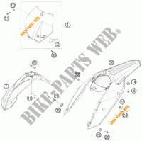 PLASTICS for KTM 250 XC-W 2011