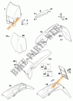PLASTICS for KTM 200 MXC 2000