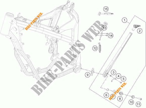 SIDE / MAIN STAND for KTM FREERIDE E-XC NG 2018