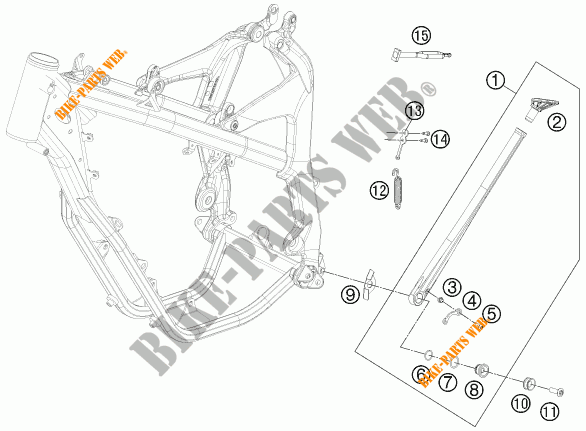 SIDE / MAIN STAND for KTM FREERIDE 250 F 2018