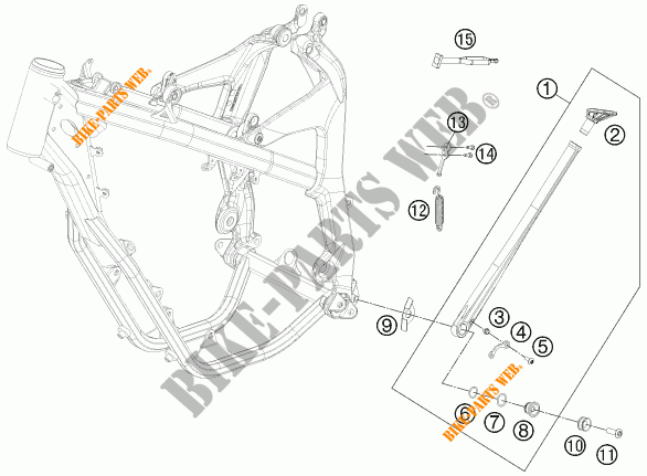SIDE / MAIN STAND for KTM FREERIDE 350 2017