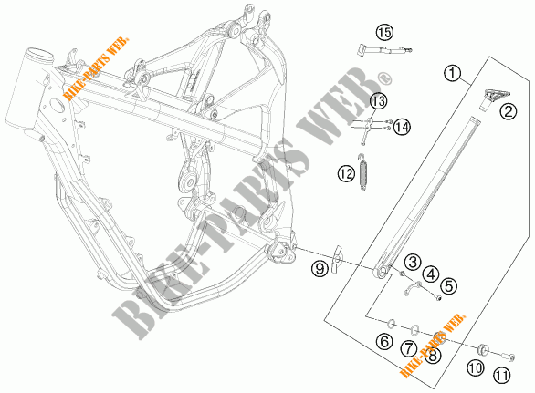 SIDE / MAIN STAND for KTM FREERIDE 350 2016