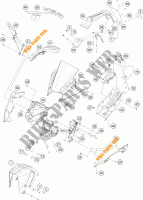 PLASTICS for KTM RC 390 BLACK 2018