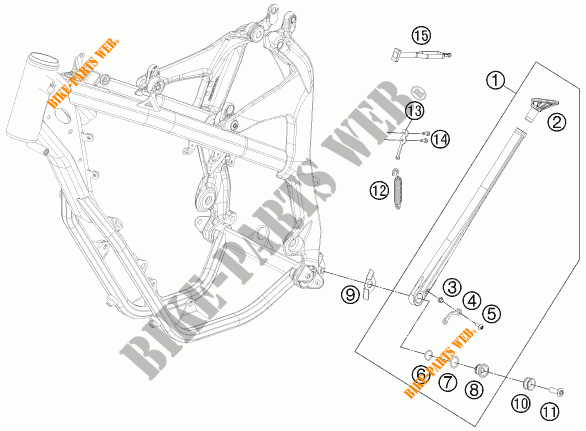 SIDE / MAIN STAND for KTM FREERIDE 350 2013