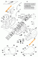 CRANKCASE for KTM 640 LC4-E SILVER 18,5LT 2000