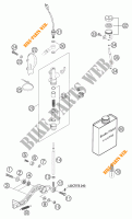 REAR BRAKE MASTER CYLINDER for KTM 640 LC4 ENDURO ORANGE 12L 2003
