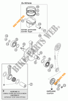 CRANKSHAFT / PISTON for KTM 640 LC4 ENDURO BLACK 12L 2003