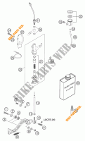 REAR BRAKE MASTER CYLINDER for KTM 640 LC4 ENDURO BLACK 12L 2003