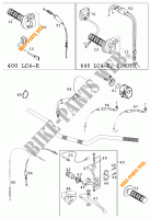 HANDLEBAR / CONTROLS for KTM 640 LC4-E 2000