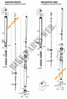 FRONT FORK (PARTS) for KTM 640 LC4 2000