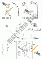 HANDLEBAR / CONTROLS for KTM 640 LC4 2000