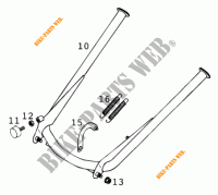 SIDE / MAIN STAND for KTM 640 LC4 2000