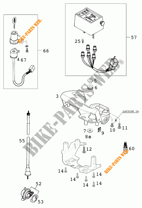 IGNITION SWITCH for KTM 640 LC4 1999