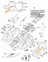 CRANKCASE for KTM 640 LC4 1999