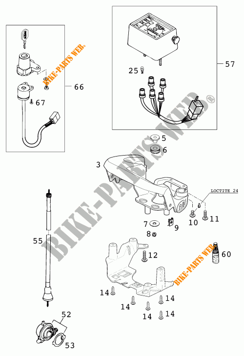 IGNITION SWITCH for KTM 640 LC4 1999