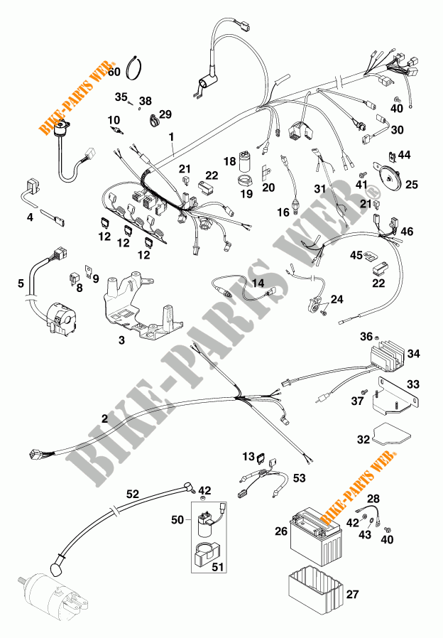 WIRING HARNESS for KTM 640 LC4 1999