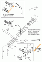 HANDLEBAR / CONTROLS for KTM 620 TXC 1998