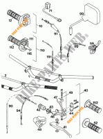 HANDLEBAR / CONTROLS for KTM 620 SX WP 1994