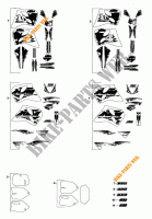 STICKERS for KTM 620 SX WP 1994