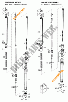 FRONT FORK (PARTS) for KTM 620 SX 1999